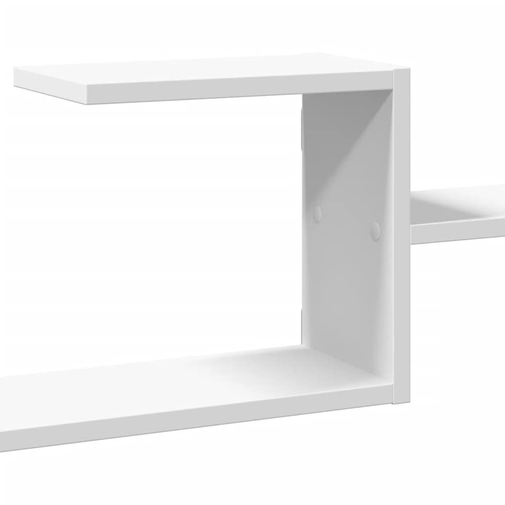 Seinähylly 104×15×49 cm / seinälle kiinnitettävä hylly / seinäasennettava hylly – Valkoinen