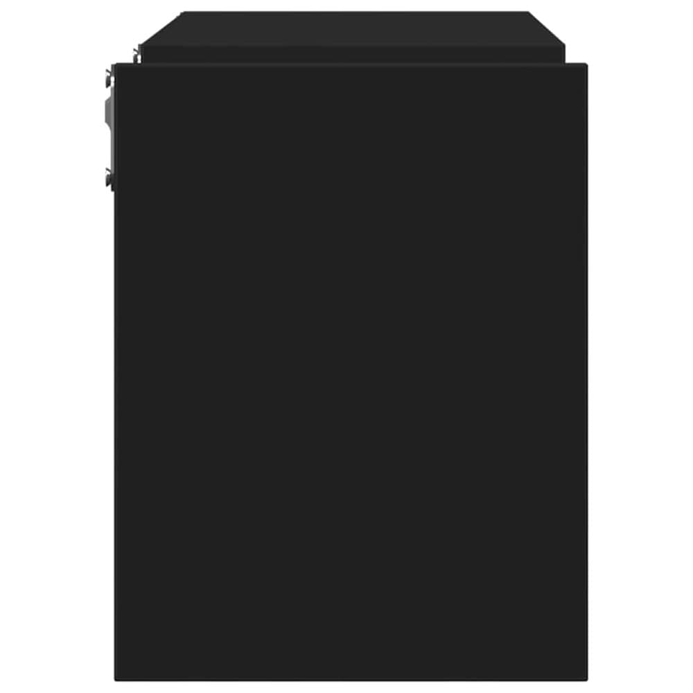 vidaXL Seinähyllyt 2 kpl musta 100x15x20 cm – piilokiinnitys