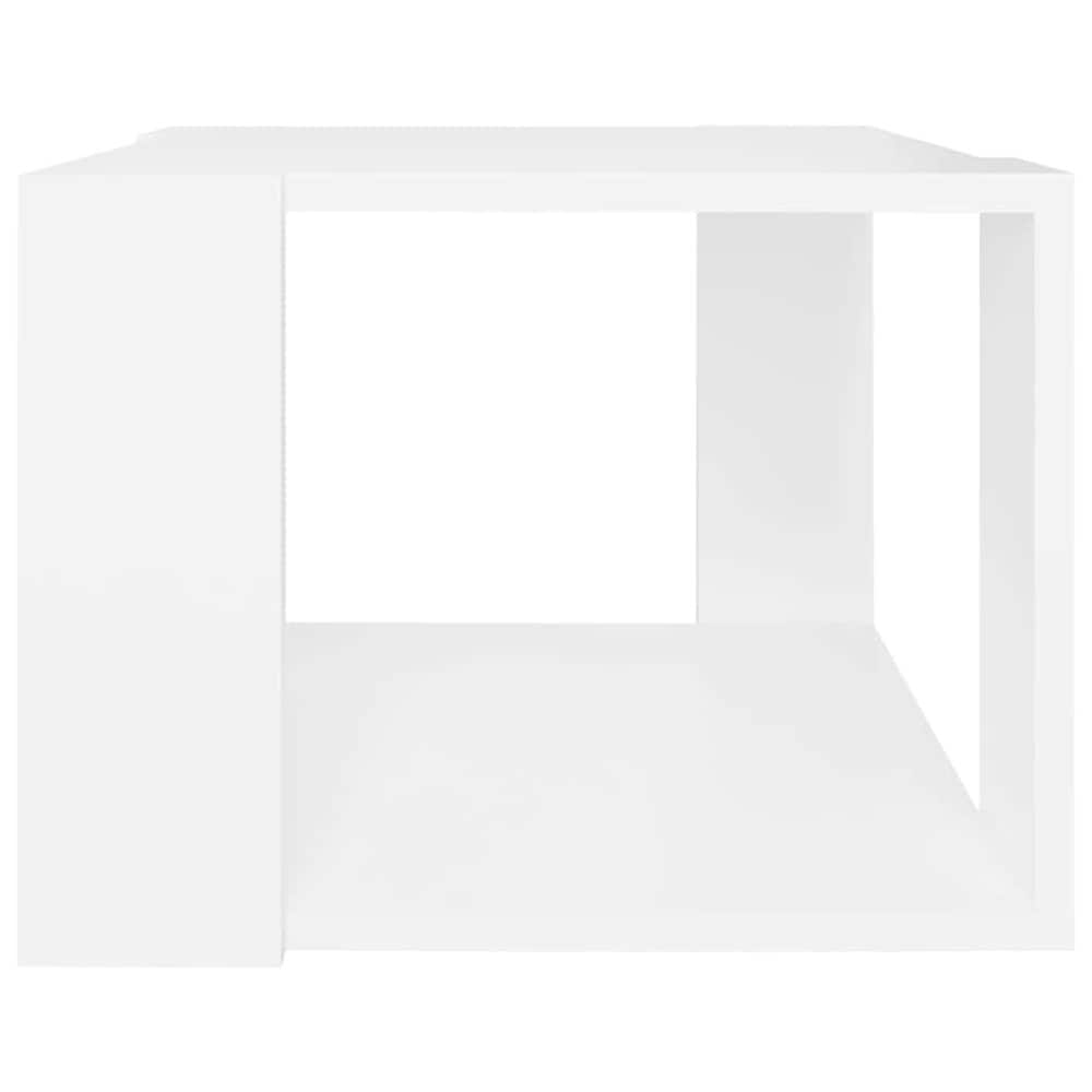 Sohvapöytä 40×40×30 cm / olohuonepöytä avoimella säilytystilalla / pieni sivupöytä – Valkoinen