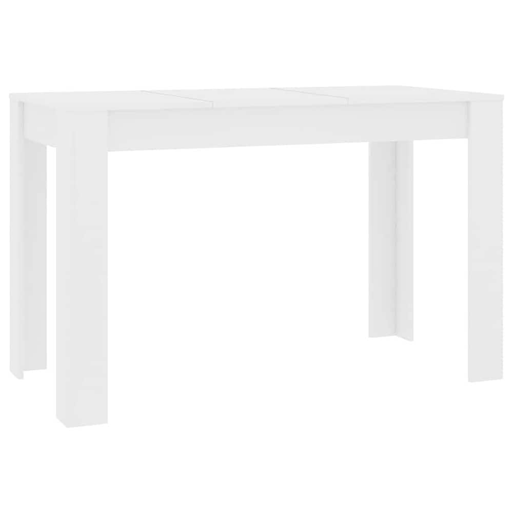 Ruokapöytä 120×60×76 cm / keittiöpöytä / suorakulmainen ruokapöytä – Valkoinen