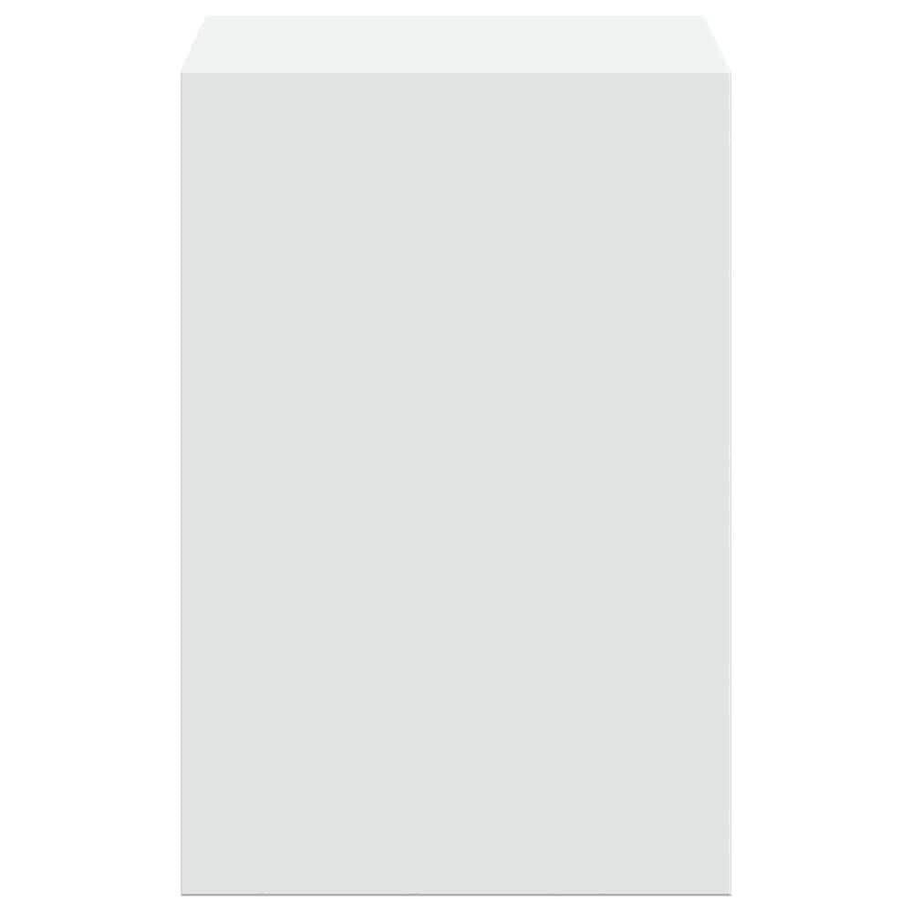 Näytönkorotin 80×20×30 cm / monitoriteline säilytystilalla / näyttöteline hyllyllä – Valkoinen