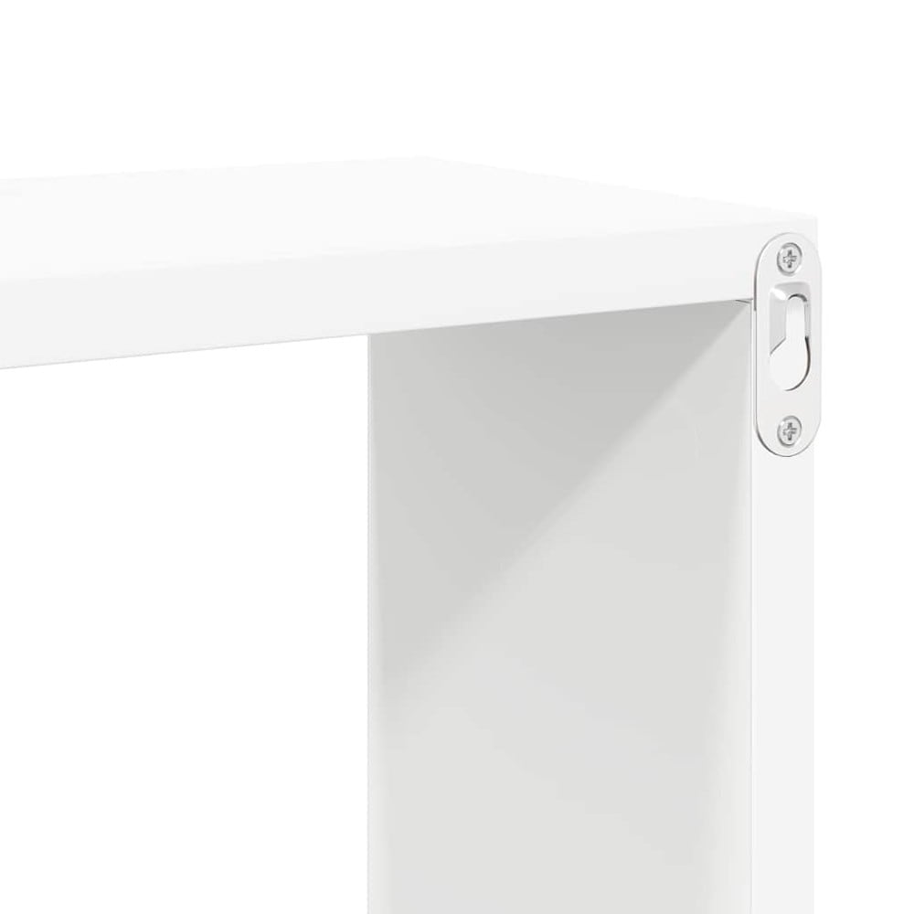 2 kpl seinähyllyjä 60×15×23 cm / kuutionmuotoiset hyllyt piilokiinnityksellä – Valkoinen