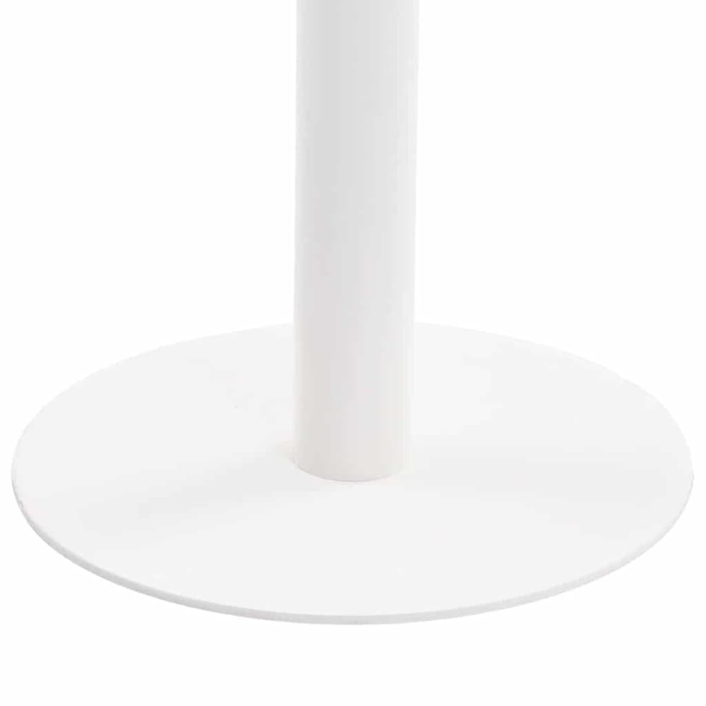 Bistropöytä 60×60×75 cm / kahvilapöytä 2 hengelle / ruokapöytä teräsjalalla – Luonnonväri/valkoinen