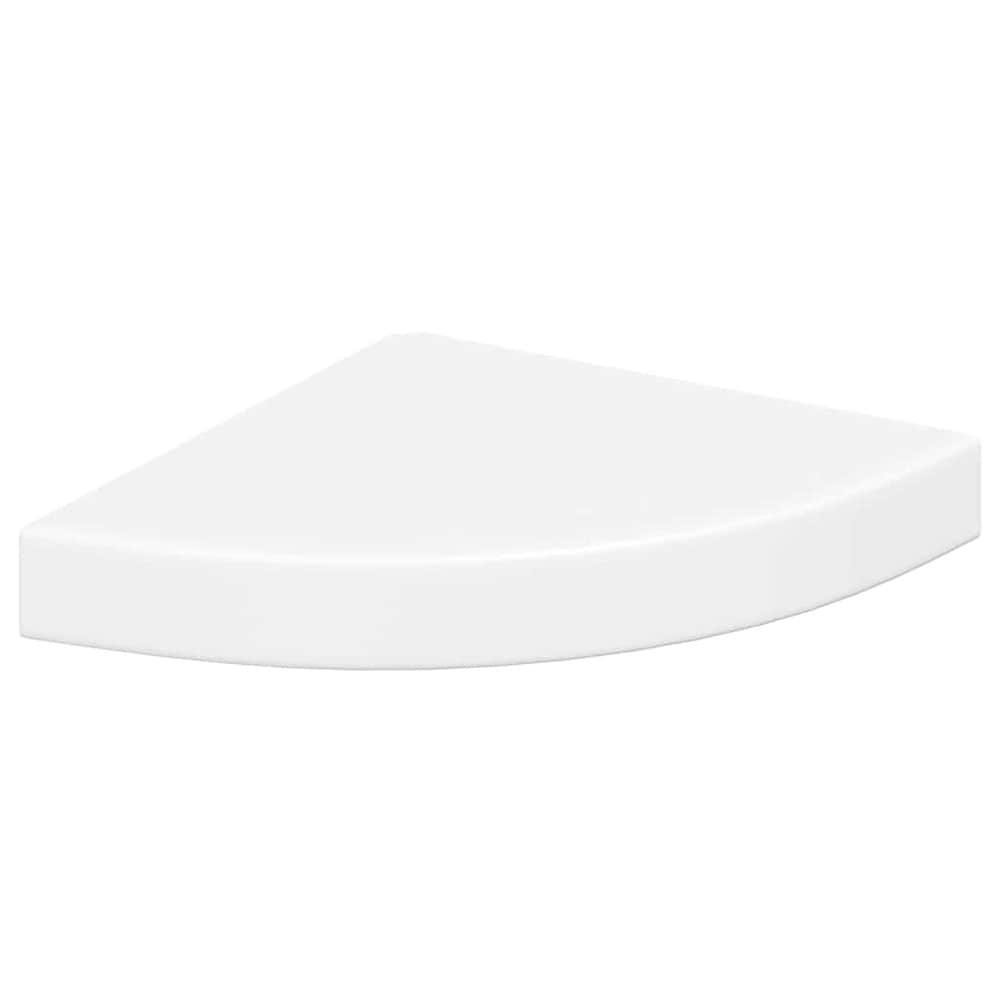 Kulmahylly 25×25×3,8 cm / leijuva seinähylly piilokiinnityksellä – Valkoinen