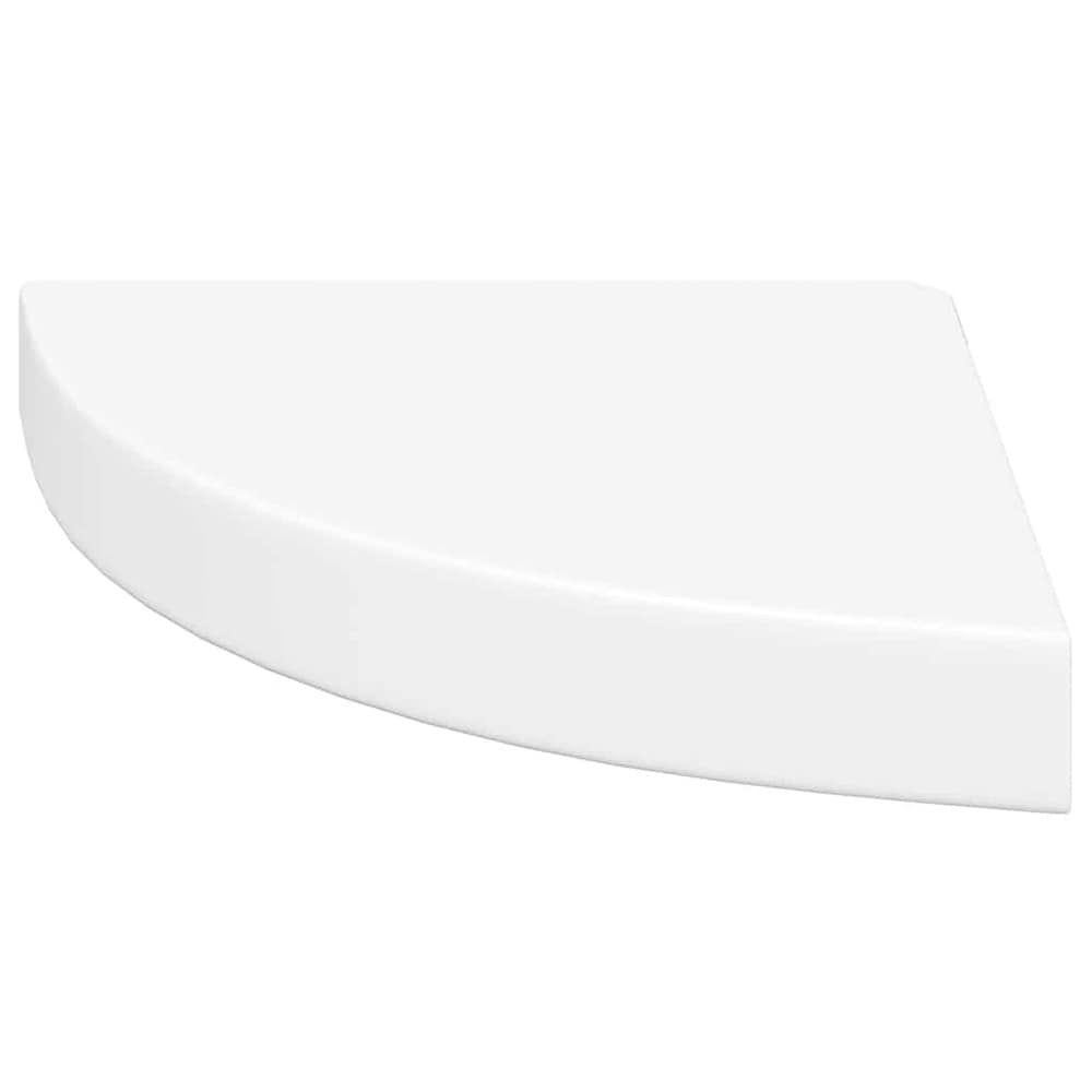 Kulmahylly 25×25×3,8 cm / leijuva seinähylly piilokiinnityksellä – Valkoinen