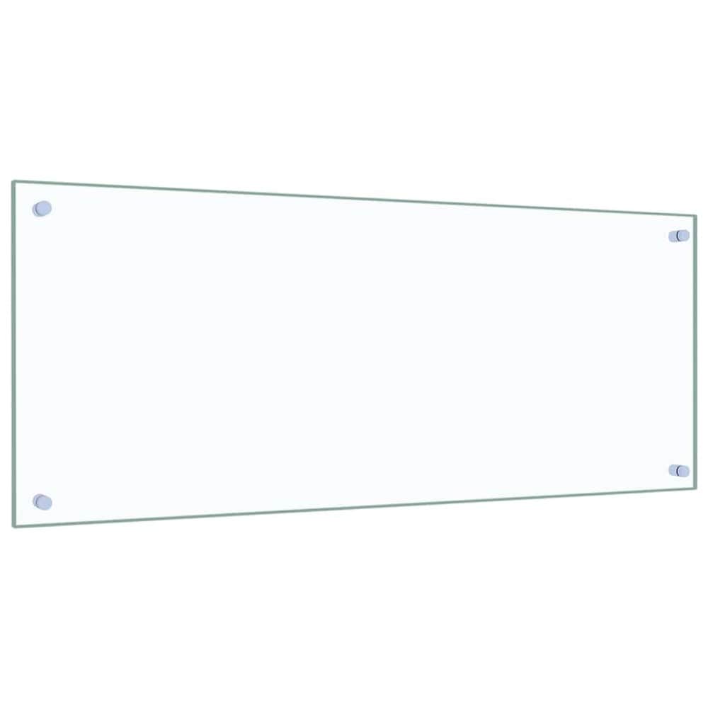 Roiskesuoja karkaistusta lasista 100×40 cm / keittiön seinäsuoja / seinäsuoja – Läpinäkyvä