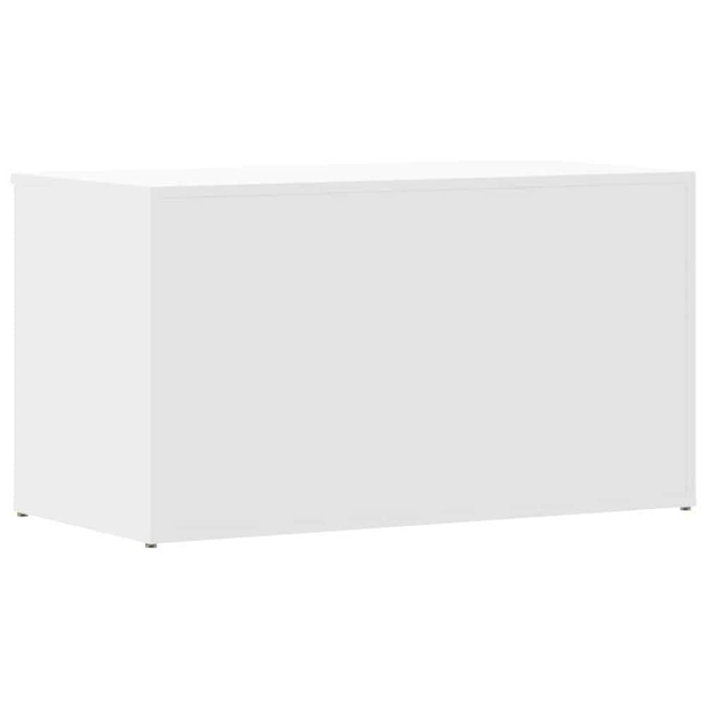 Säilytysarkku 84×42×46 cm / kannellinen säilytysarkku / arkku – Valkoinen