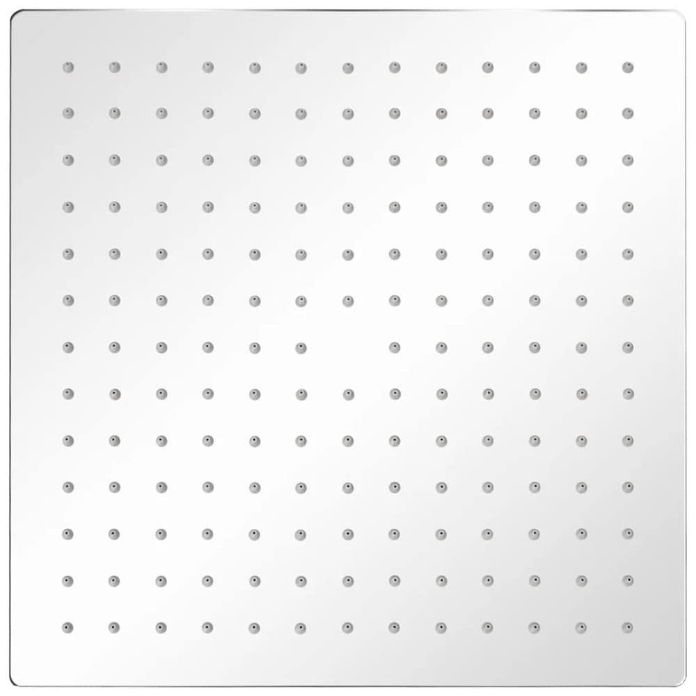 Kattosuihku 30×30 cm / neliönmuotoinen suihkupää antikalkkisuuttimilla – Ruostumaton teräs