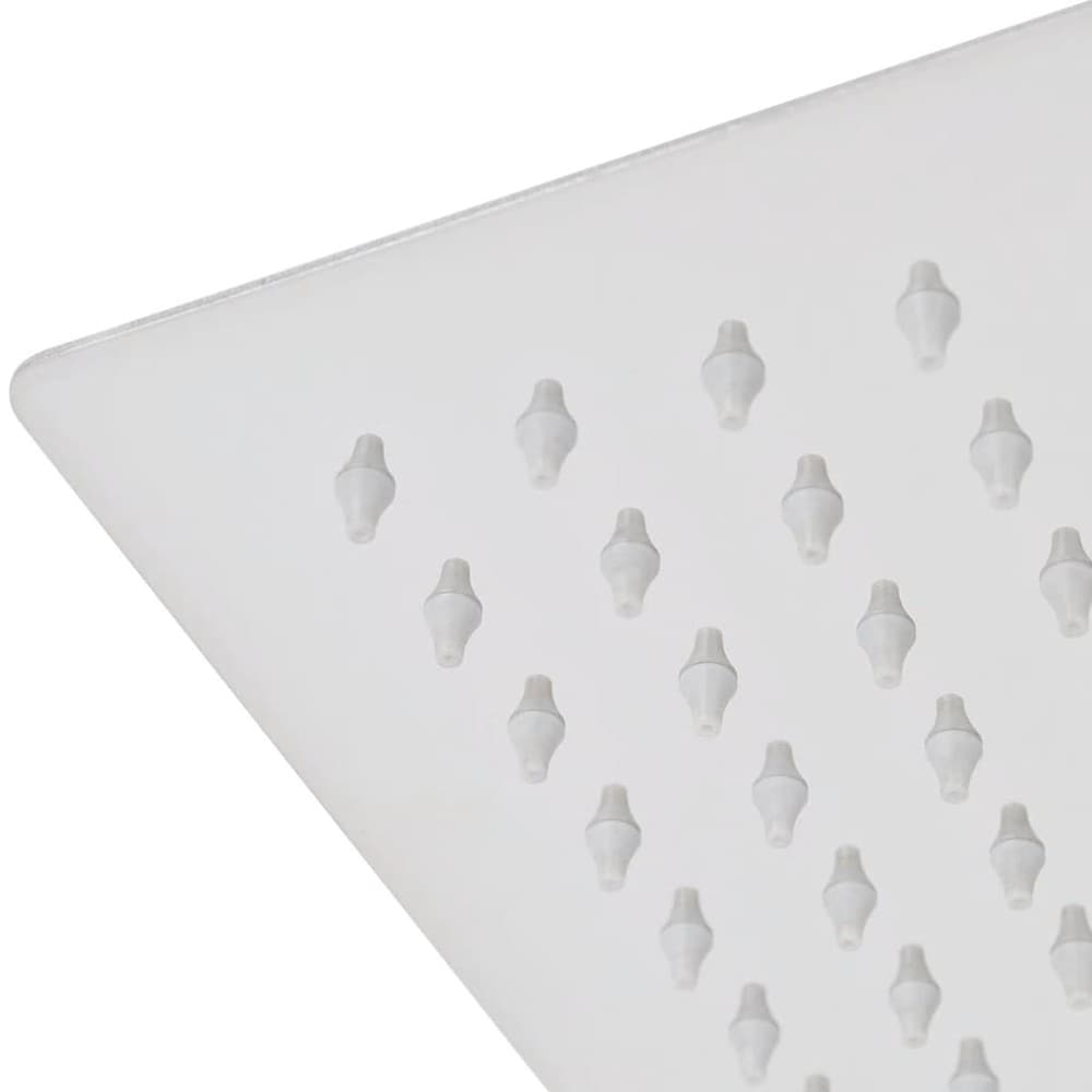Kattosuihku 30×30 cm / neliönmuotoinen suihkupää antikalkkisuuttimilla – Ruostumaton teräs
