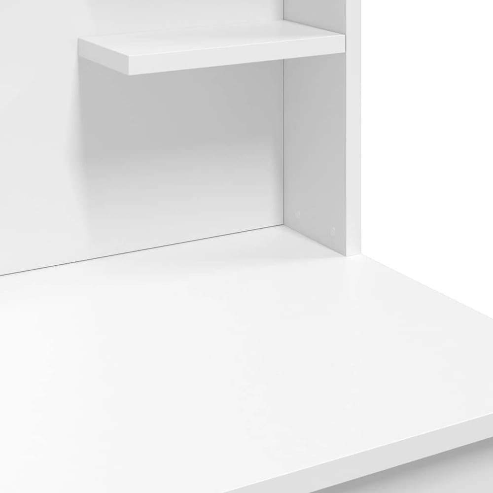 Meikkipöytä 96×40×142 cm / peilipöytä peilillä ja säädettävällä LED-valaistuksella – Valkoinen