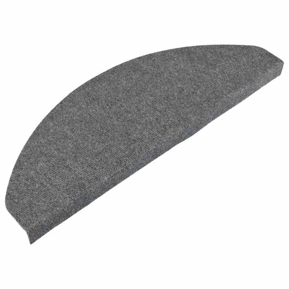 vidaXL Itsekiinnittyvät porrasmatot 15 kpl 65 x 22,5 cm – Harmaa, liukumista ehkäisevät