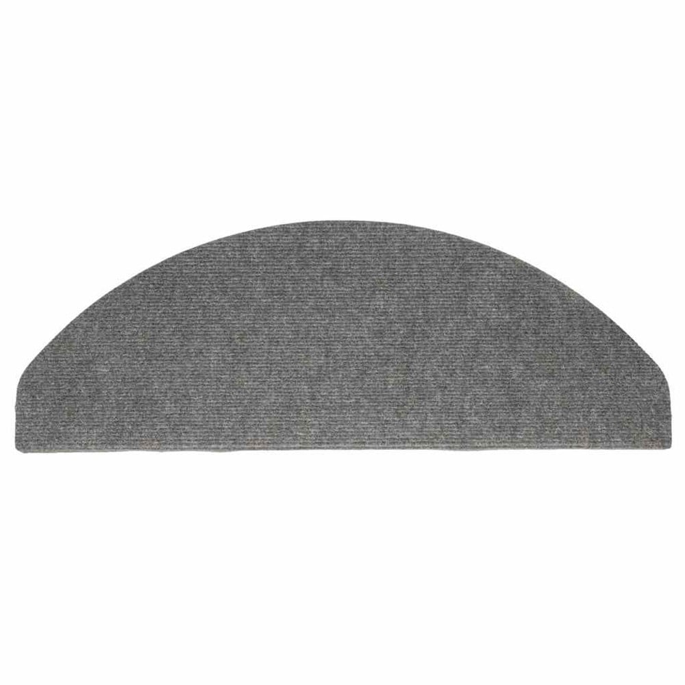 vidaXL Itsekiinnittyvät porrasmatot 15 kpl 65 x 22,5 cm – Harmaa, liukumista ehkäisevät