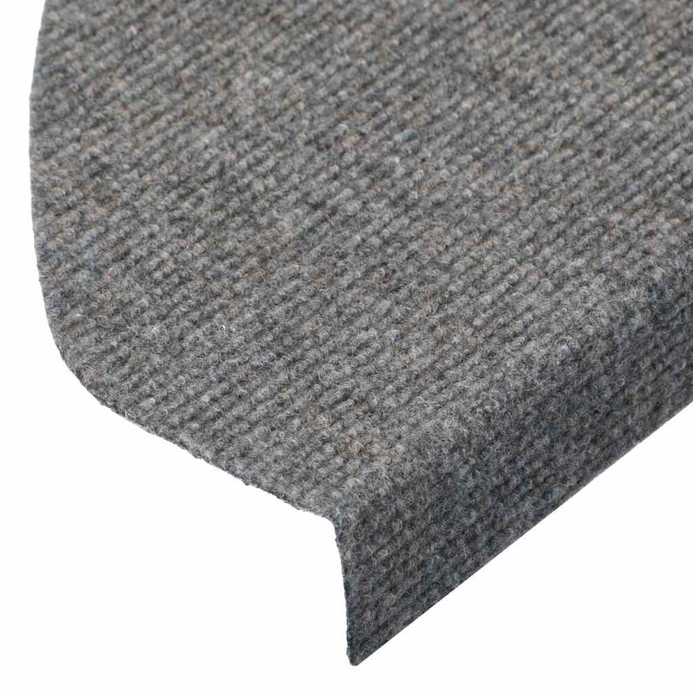 vidaXL Itsekiinnittyvät porrasmatot 15 kpl 65 x 22,5 cm – Harmaa, liukumista ehkäisevät