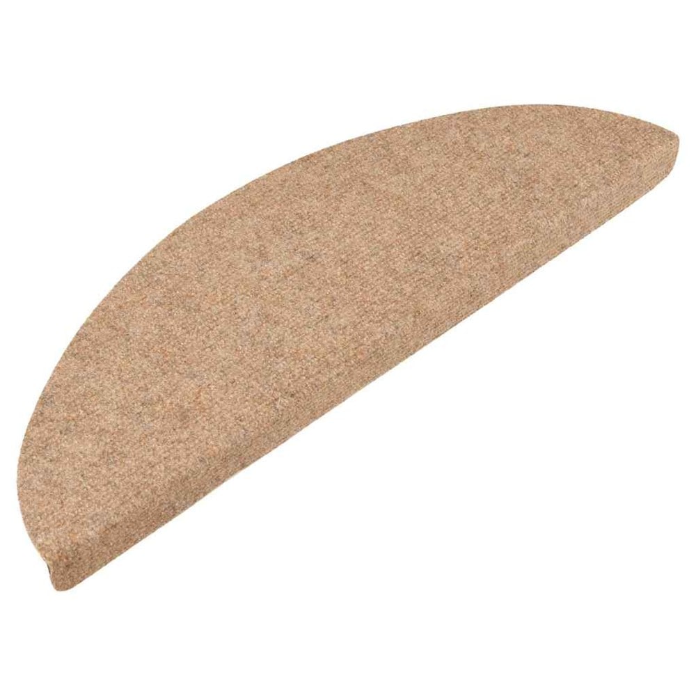 vidaXL Itsekiinnittyvät porrasmatot 15 kpl 56 x 17 cm – Beige, liukumista ehkäisevät
