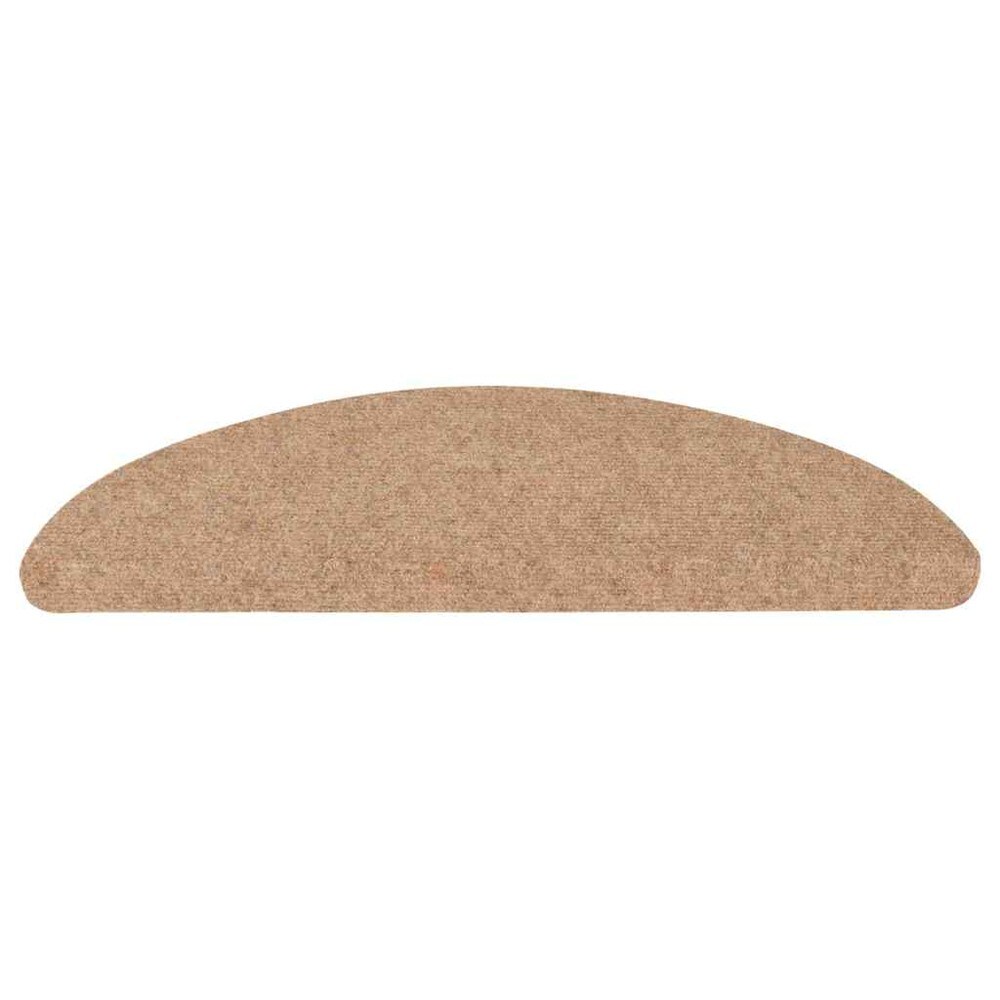 vidaXL Itsekiinnittyvät porrasmatot 15 kpl 56 x 17 cm – Beige, liukumista ehkäisevät