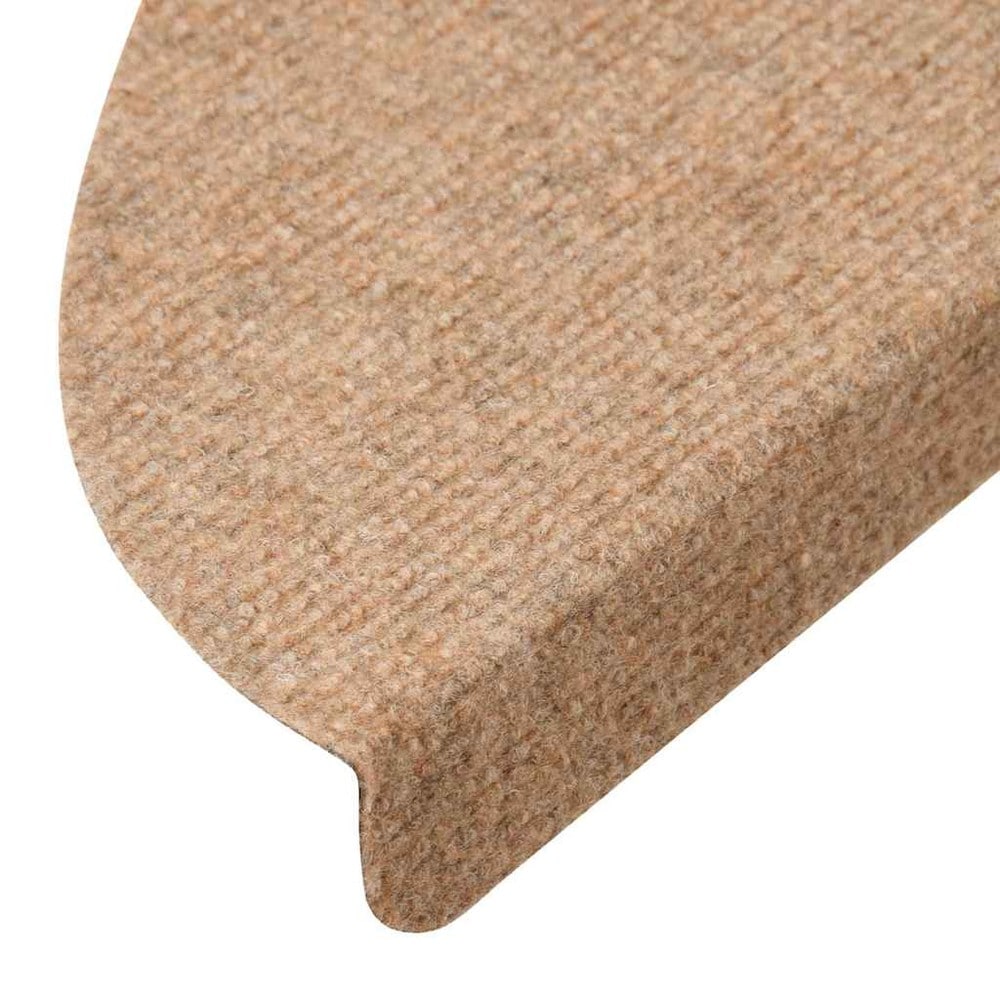 vidaXL Itsekiinnittyvät porrasmatot 15 kpl 56 x 17 cm – Beige, liukumista ehkäisevät