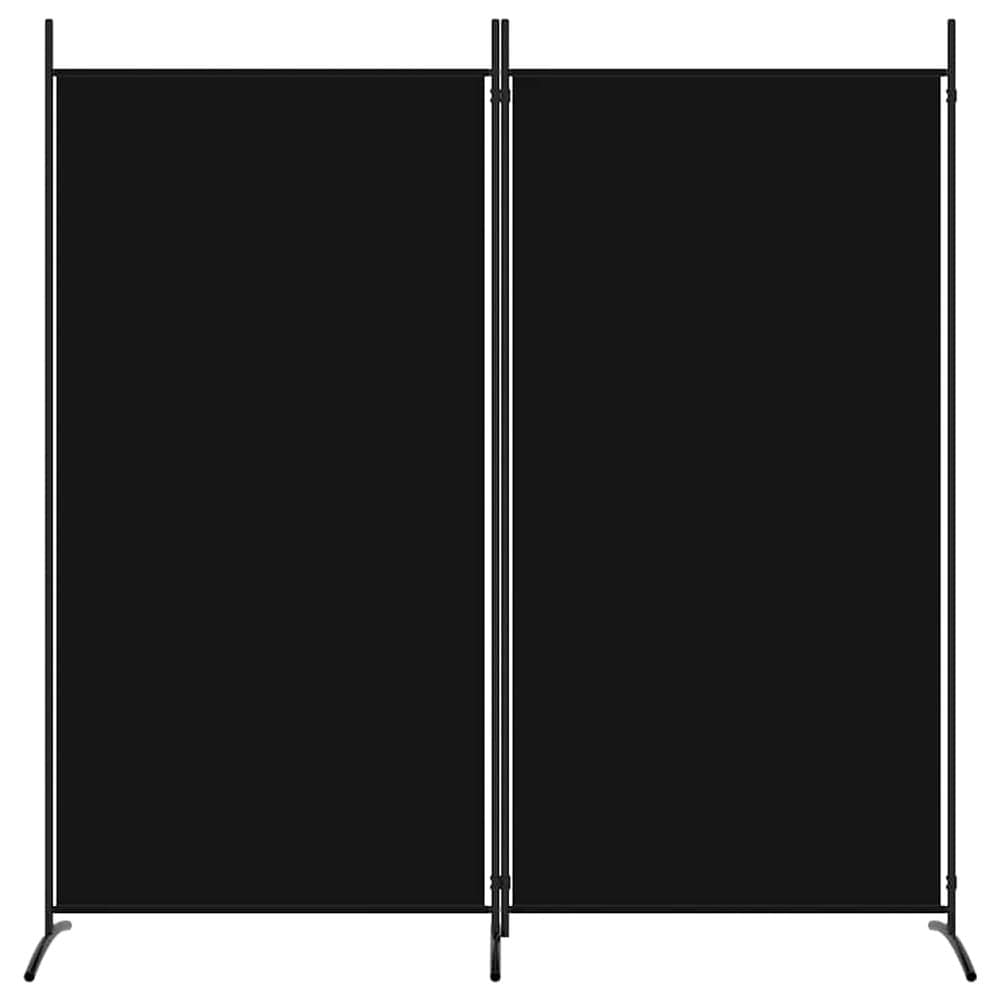Huoneenjakaja 175×180 cm / taitettava sermi 2 paneelilla / taittoseinä – Musta