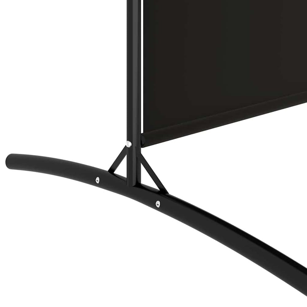 Huoneenjakaja 175×180 cm / taitettava sermi 2 paneelilla / taittoseinä – Musta