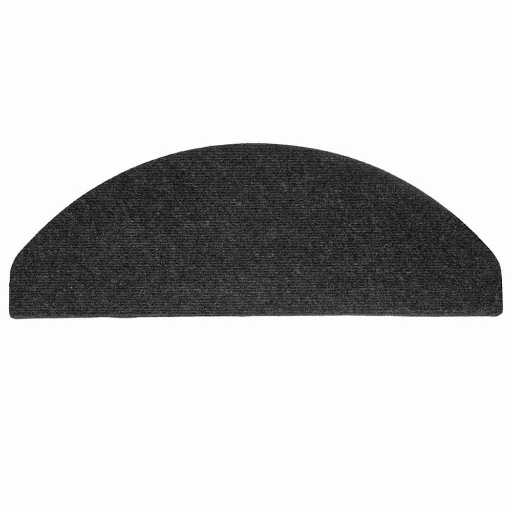 vidaXL Itsekiinnittyvät porrasmatot 15 kpl 65 x 22,5 cm – Liukumista ehkäisevät, musta