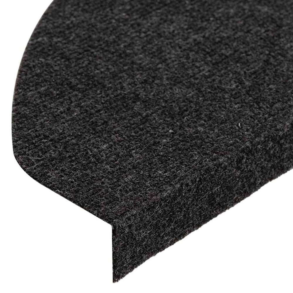 vidaXL Itsekiinnittyvät porrasmatot 15 kpl 65 x 22,5 cm – Liukumista ehkäisevät, musta