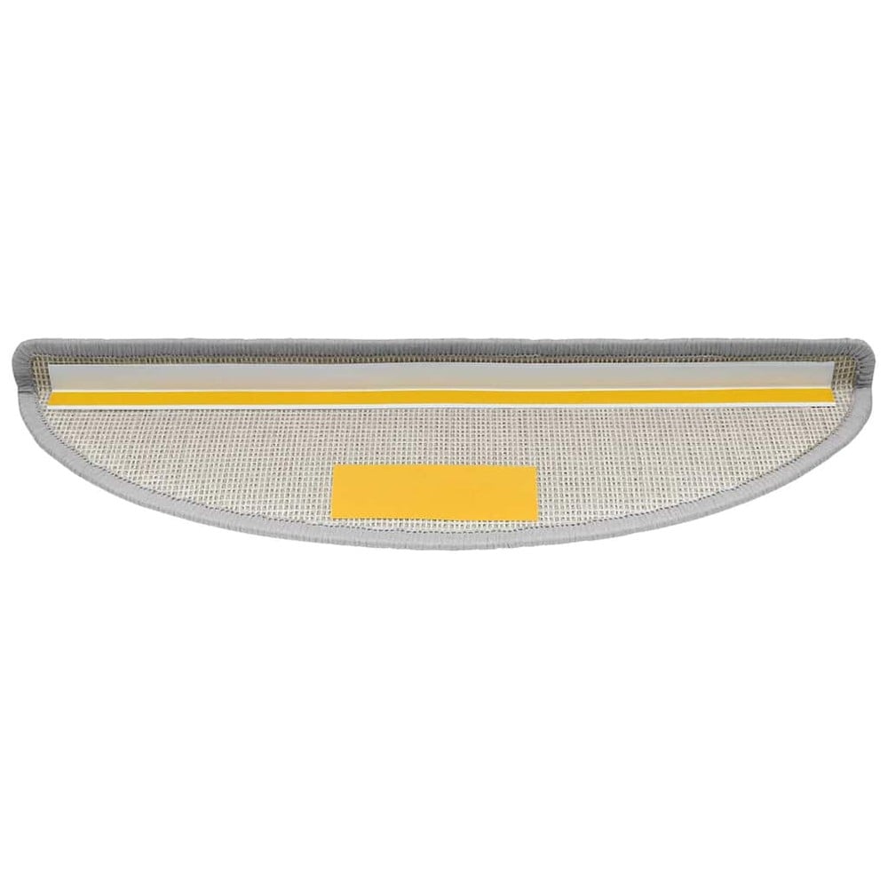 vidaXL Porrasmatot 15 kpl 56 x 17 cm – Puolipyöreät, itsekiinnittyvät, vaaleanharmaa
