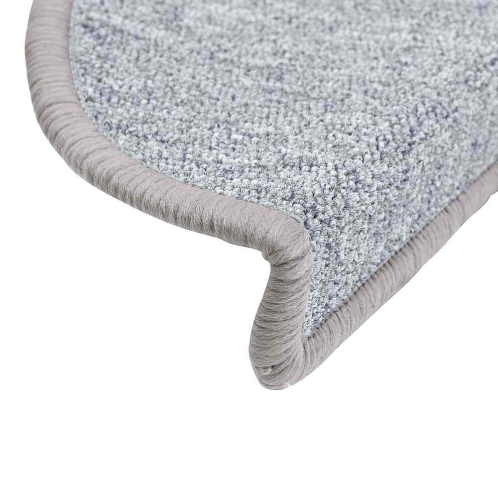 vidaXL Porrasmatot 15 kpl 56 x 17 cm – Puolipyöreät, itsekiinnittyvät, vaaleanharmaa