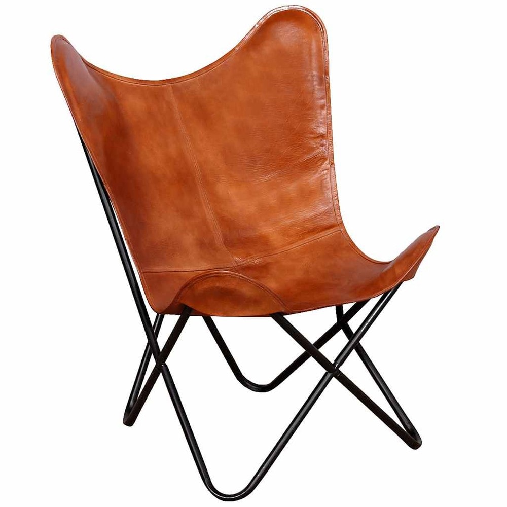 vidaXL Perhostuoli aitoa nahkaa 74 x 66 x 90 cm – Vintage-nojatuoli, ruskea
