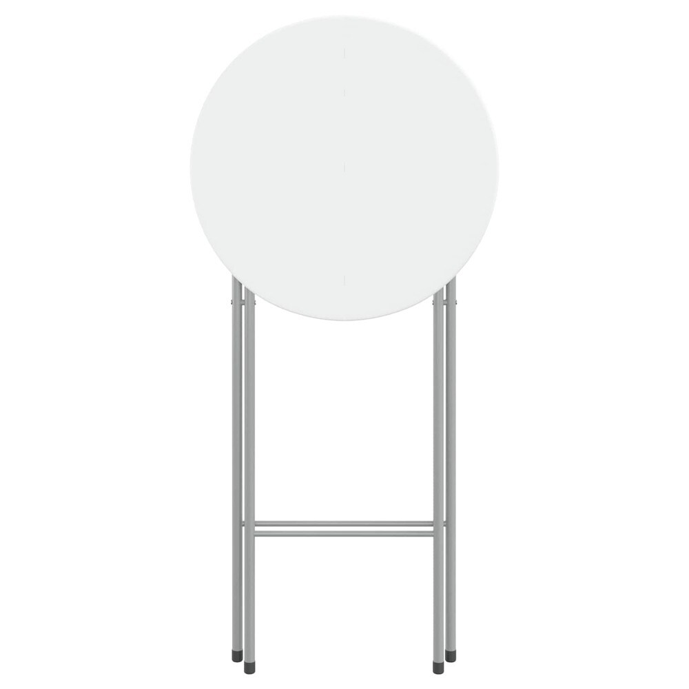 vidaXL Taitettavat baaripöydät 4 kpl 60 x 60 x 112 cm – Valkoinen, MDF ja teräs