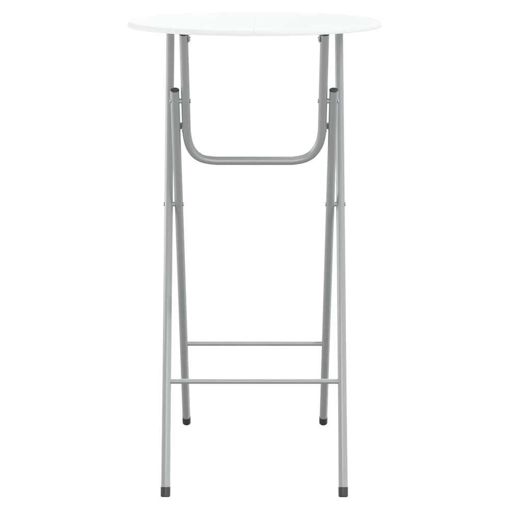 vidaXL Taitettavat baaripöydät 4 kpl 60 x 60 x 112 cm – Valkoinen, MDF ja teräs