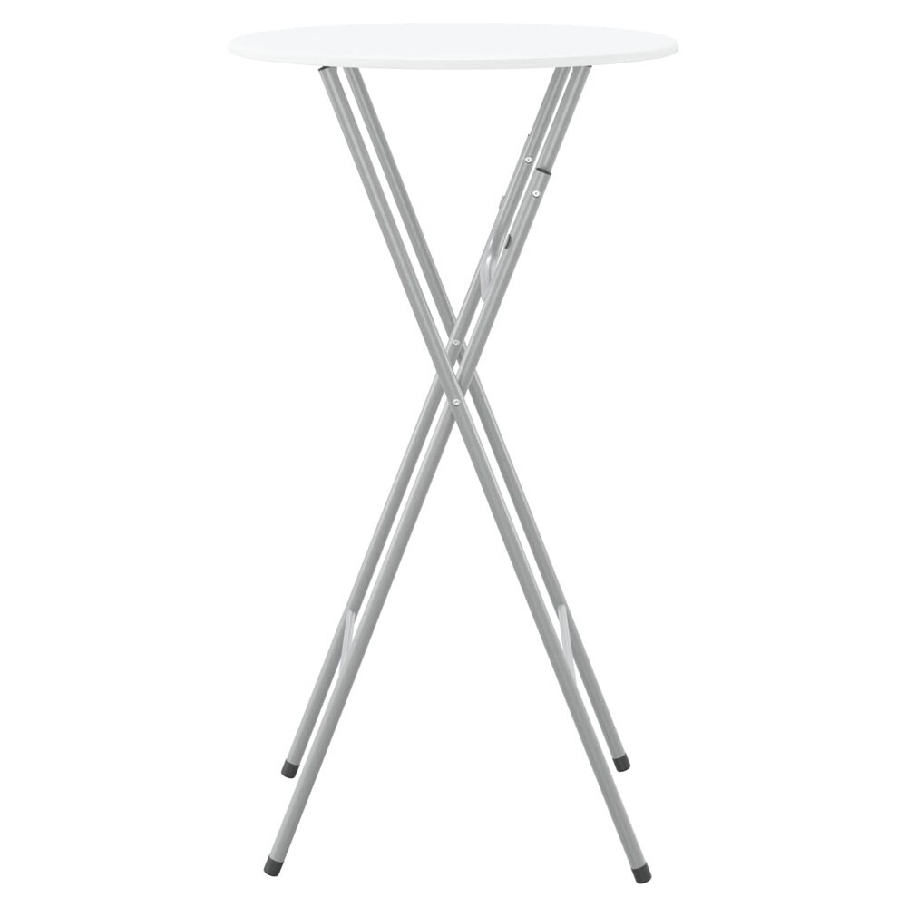 vidaXL Taitettavat baaripöydät 4 kpl 60 x 60 x 112 cm – Valkoinen, MDF ja teräs