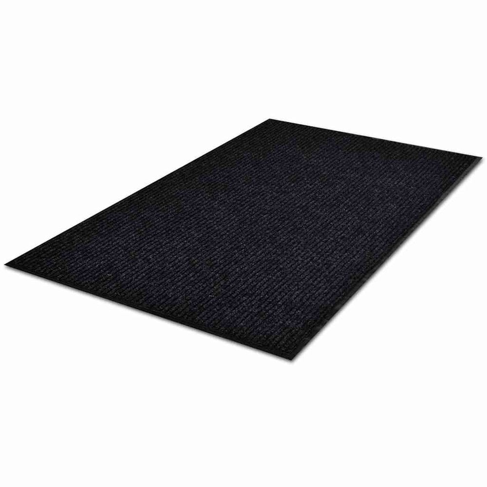 vidaXL Kuramatto 120 x 180 cm – Liukumaton ovimatto PVC-pohjalla, musta