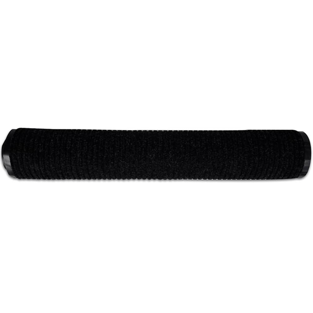 vidaXL Kuramatto 120 x 180 cm – Liukumaton ovimatto PVC-pohjalla, musta