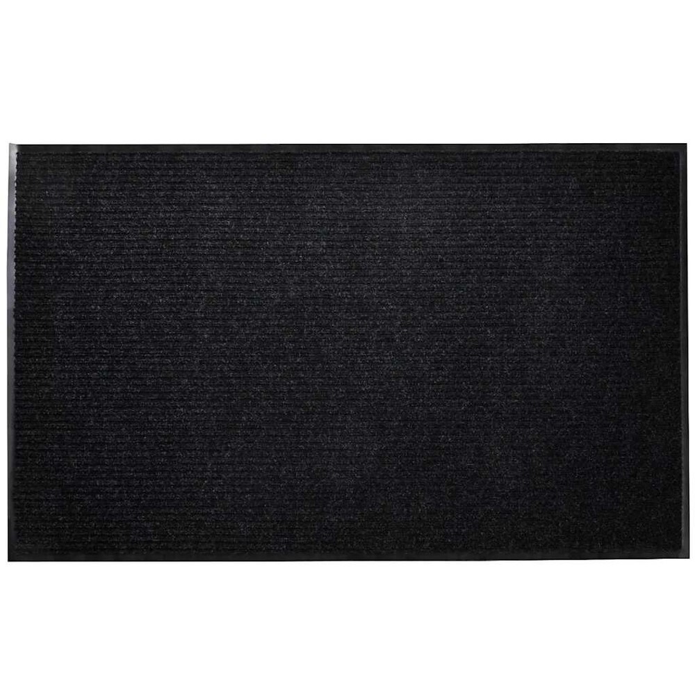 vidaXL Kuramatto 120 x 180 cm – Liukumaton ovimatto PVC-pohjalla, musta