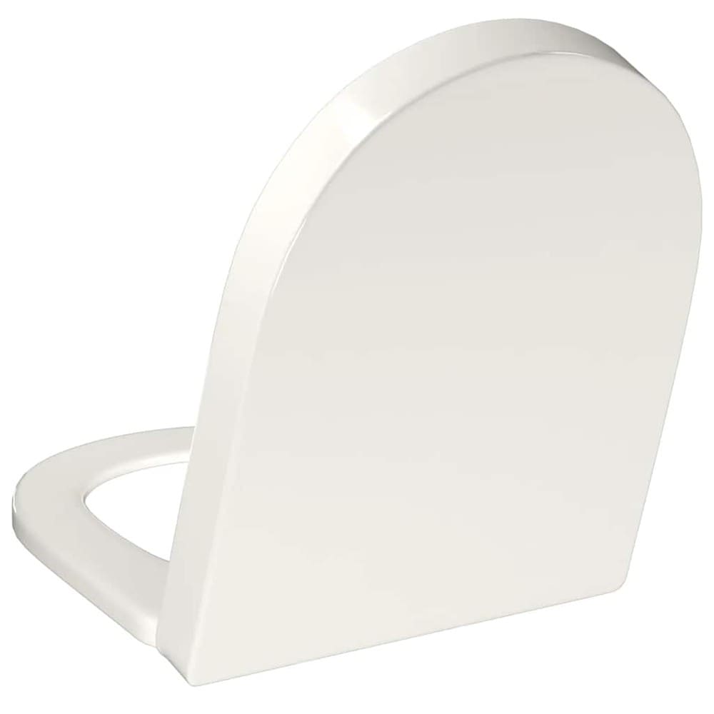 WC-istuinkansi 46×36 cm / pehmeästi sulkeutuva wc-istuin pikakiinnityksellä – Valkoinen