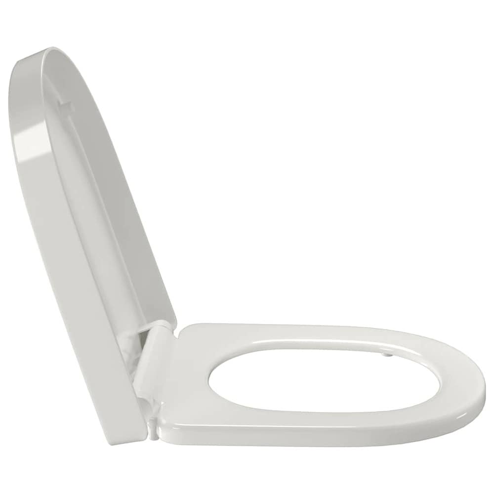 WC-istuinkansi 46×36 cm / pehmeästi sulkeutuva wc-istuin pikakiinnityksellä – Valkoinen