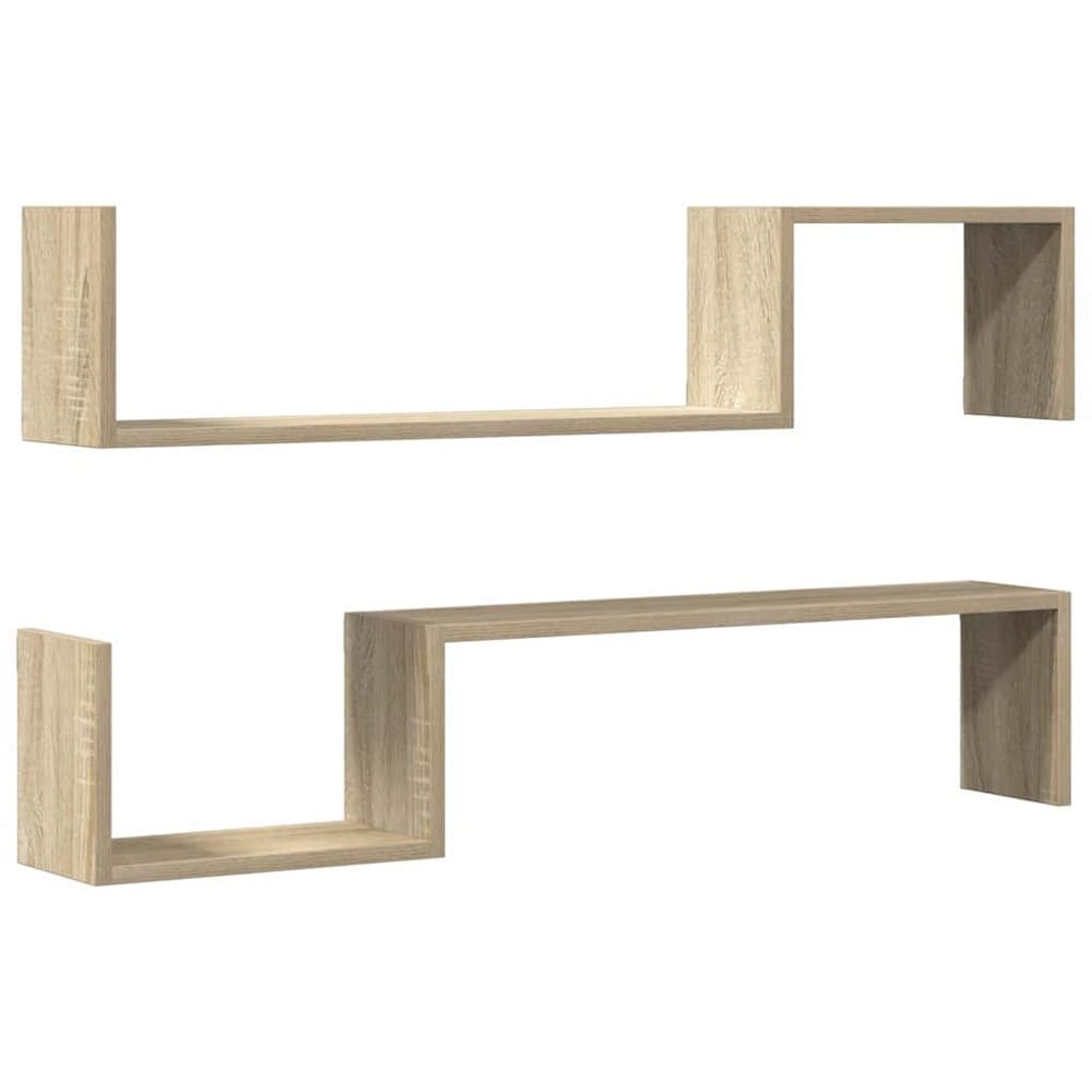 2 seinähyllyä 100×15×20 cm / leijuvat hyllyt piilokiinnityksellä – Tammikuosi
