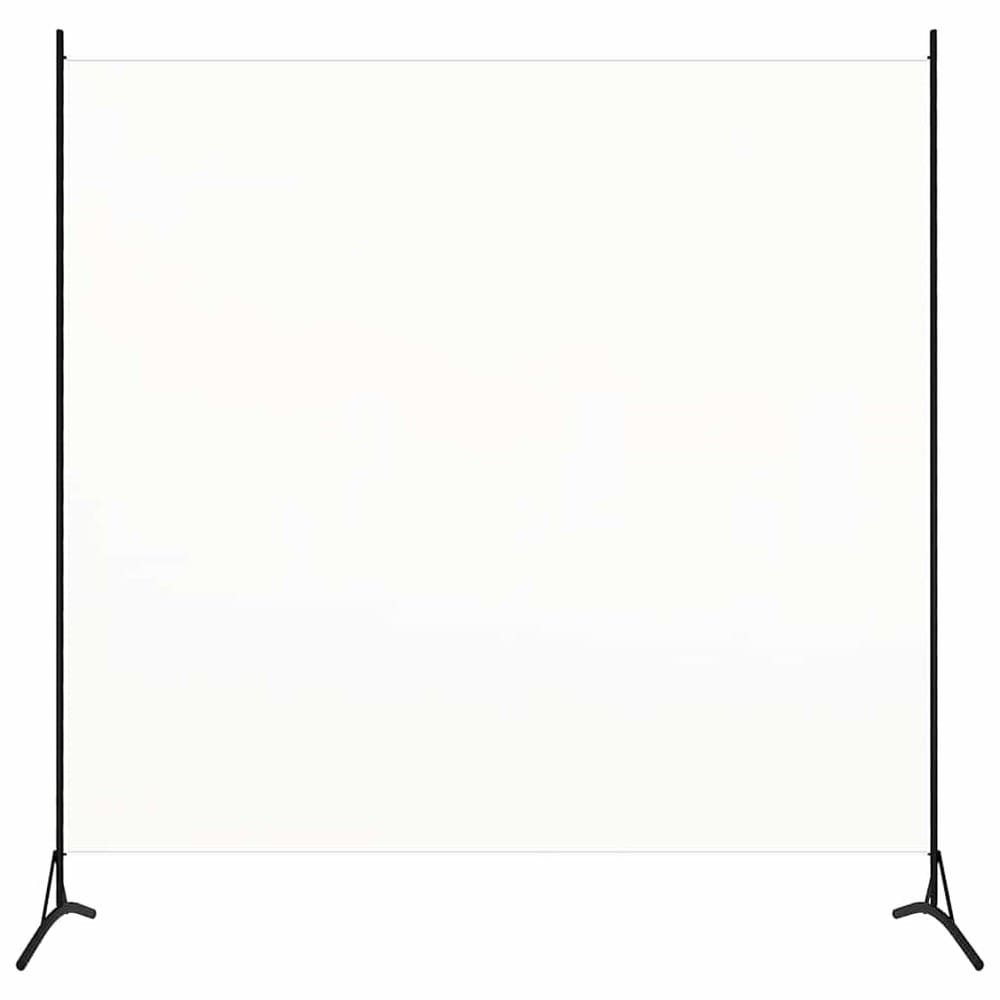 Tilanjakaja 175×180 cm / vapaasti seisova sermi / näkösuoja kankaasta – Valkoinen