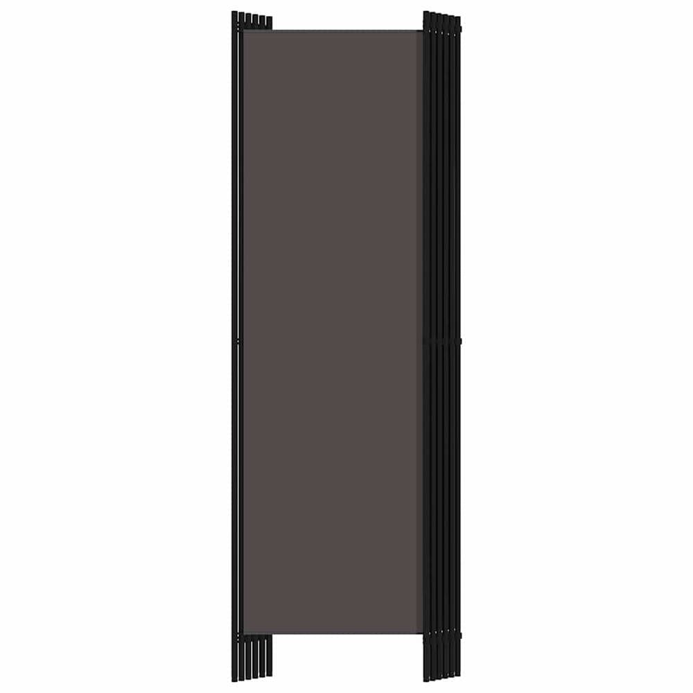 Tilanjakaja 6 paneelia 300×180 cm / sermi / taitettava näkösuoja – Antrasiitti