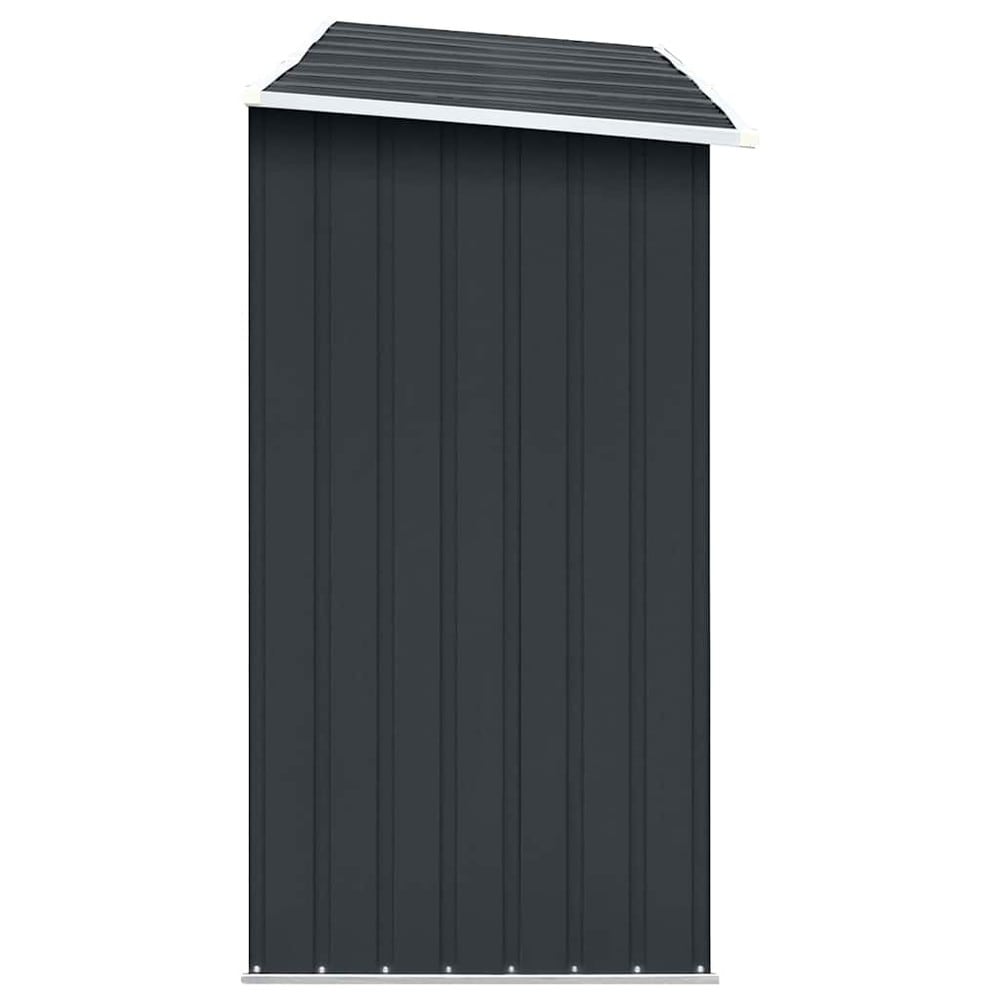 Puuvaja 330×84×152 cm / polttopuuvarasto teräksestä / halkovaja – Antrasiitti