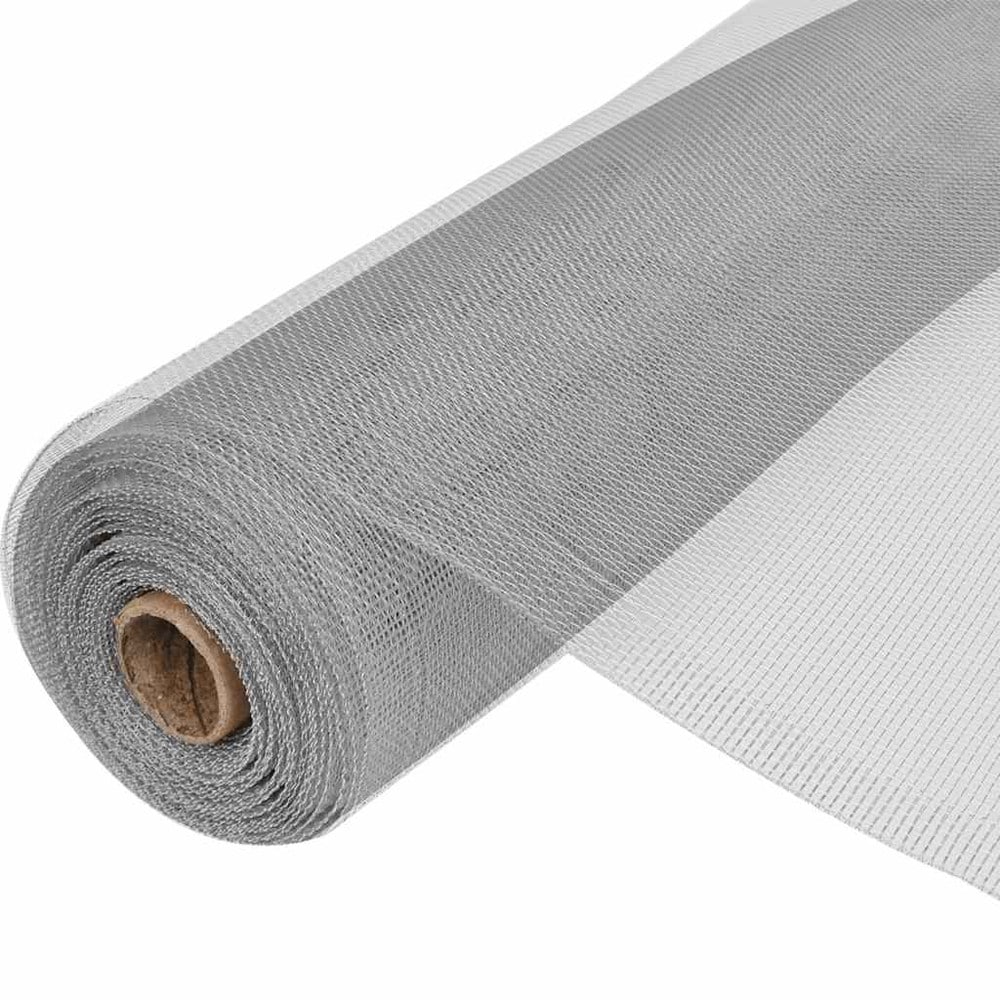 Hyönteisverkko alumiinista 100×500 cm / hyttysverkko oviin, ikkunoihin ja häkkeihin – Hopea