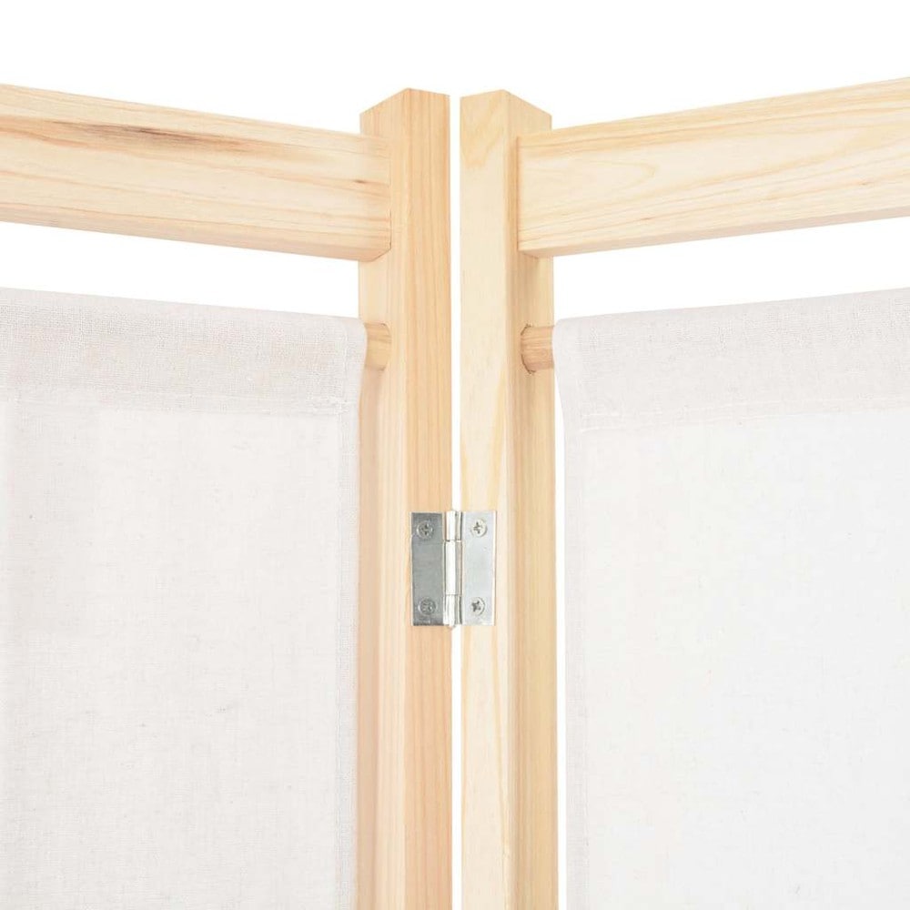 Tilanjakaja 6 paneelia 240×170 cm / sermi / taitettava näkösuoja 9 säilytystaskulla – Beige