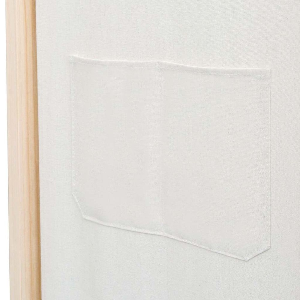 Tilanjakaja 6 paneelia 240×170 cm / sermi / taitettava näkösuoja 9 säilytystaskulla – Beige