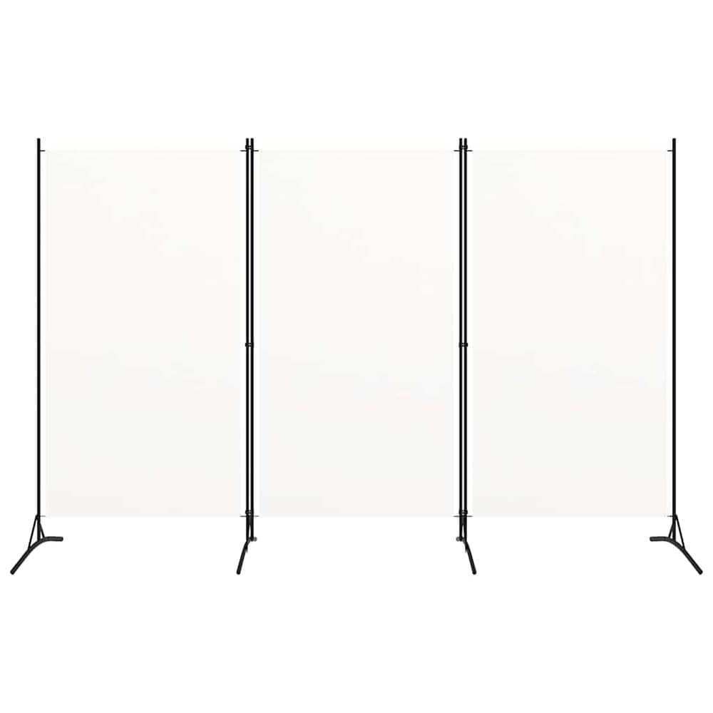 Tilanjakaja 3 paneelia 260×180 cm / sermi / taitettava näkösuoja kankaasta – Valkoinen