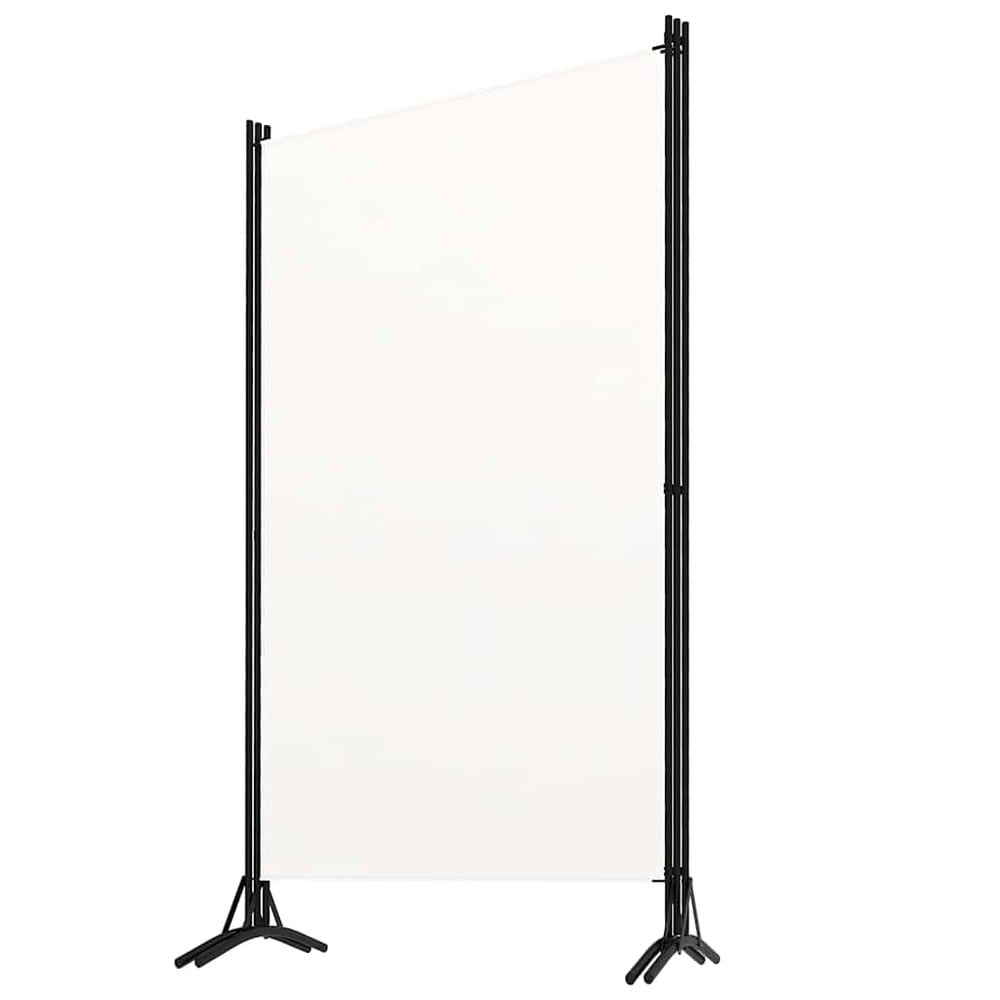 Tilanjakaja 3 paneelia 260×180 cm / sermi / taitettava näkösuoja kankaasta – Valkoinen