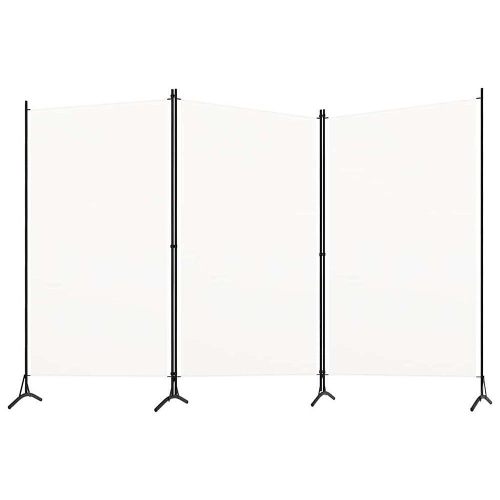 Tilanjakaja 3 paneelia 260×180 cm / sermi / taitettava näkösuoja kankaasta – Valkoinen