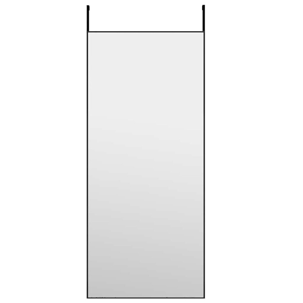 Ovipeili 40×100 cm / kokovartalopeili säädettävillä ovikoukuilla / seinäpeili – Musta