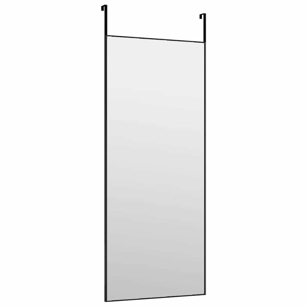 Ovipeili 40×100 cm / kokovartalopeili säädettävillä ovikoukuilla / seinäpeili – Musta