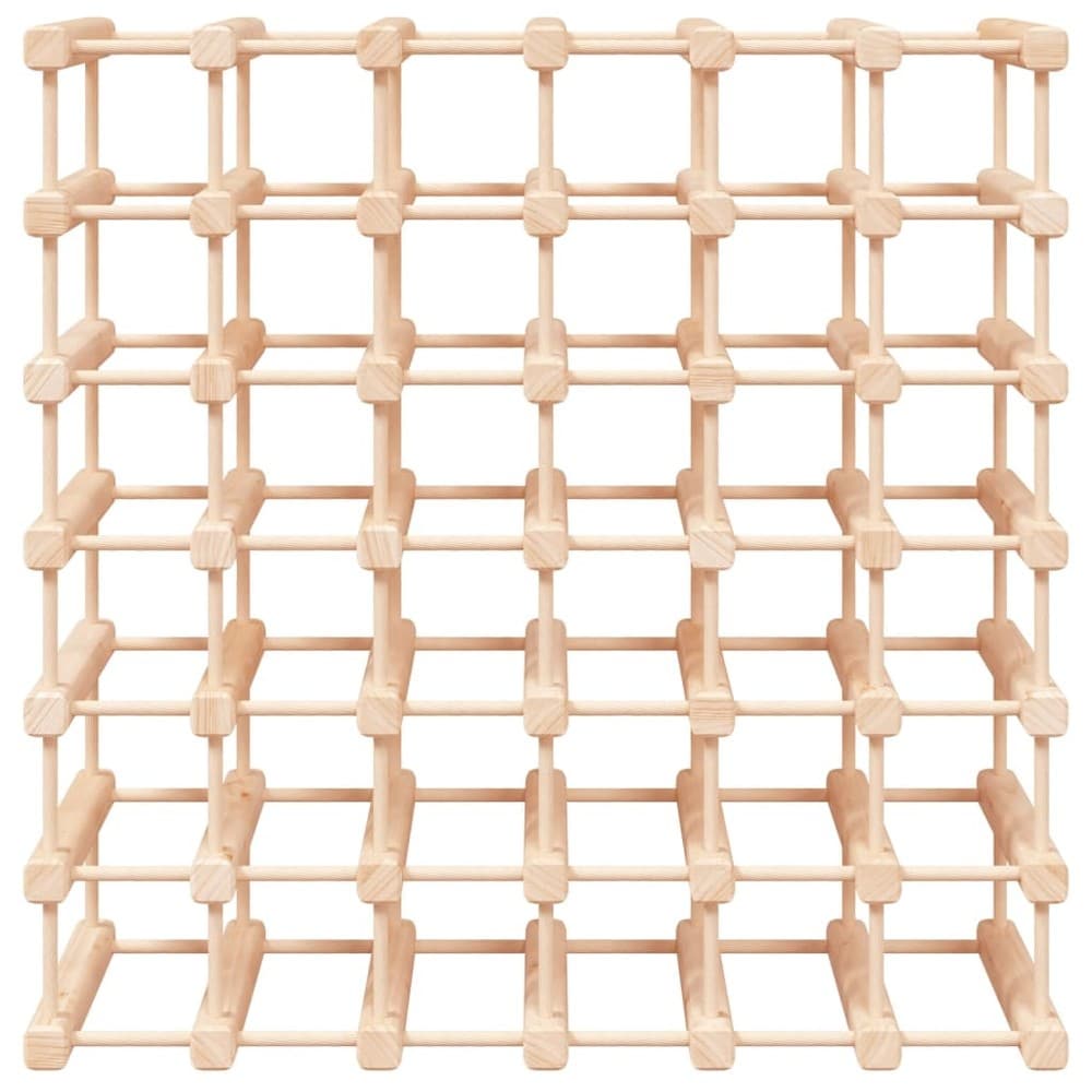 Viiniteline 42 pullolle 68,5×23×68,5 cm / pulloteline massiivimäntypuusta / lattiateline – Luonnonväri