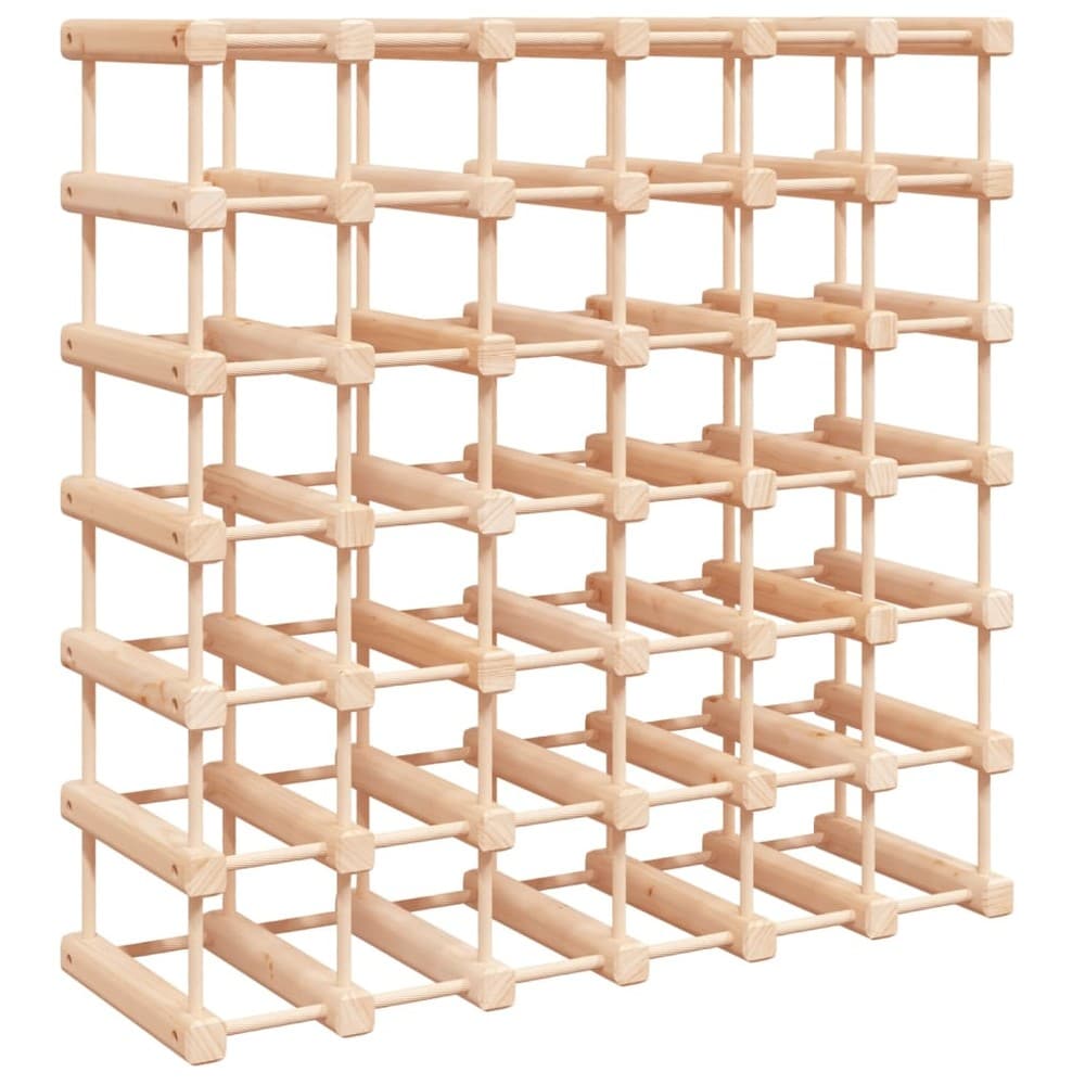 Viiniteline 42 pullolle 68,5×23×68,5 cm / pulloteline massiivimäntypuusta / lattiateline – Luonnonväri