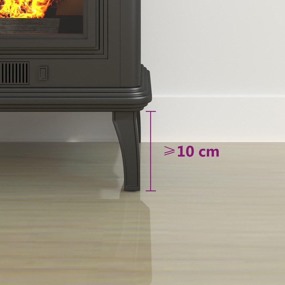 Tulisijan eduslevy lasista 100×50 cm / lattiasuoja takalle ja kamiinalle / takkalevy – Läpinäkyvä